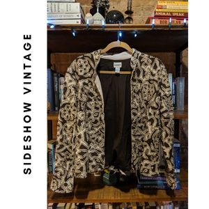 Brown Beaded Chico's Jacket - Size S (EUC)